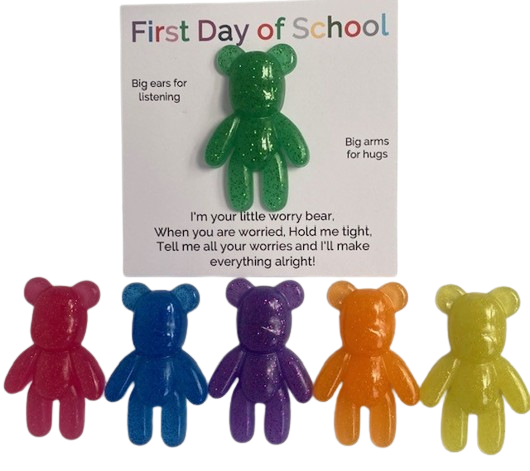 First day of School Worry Bear